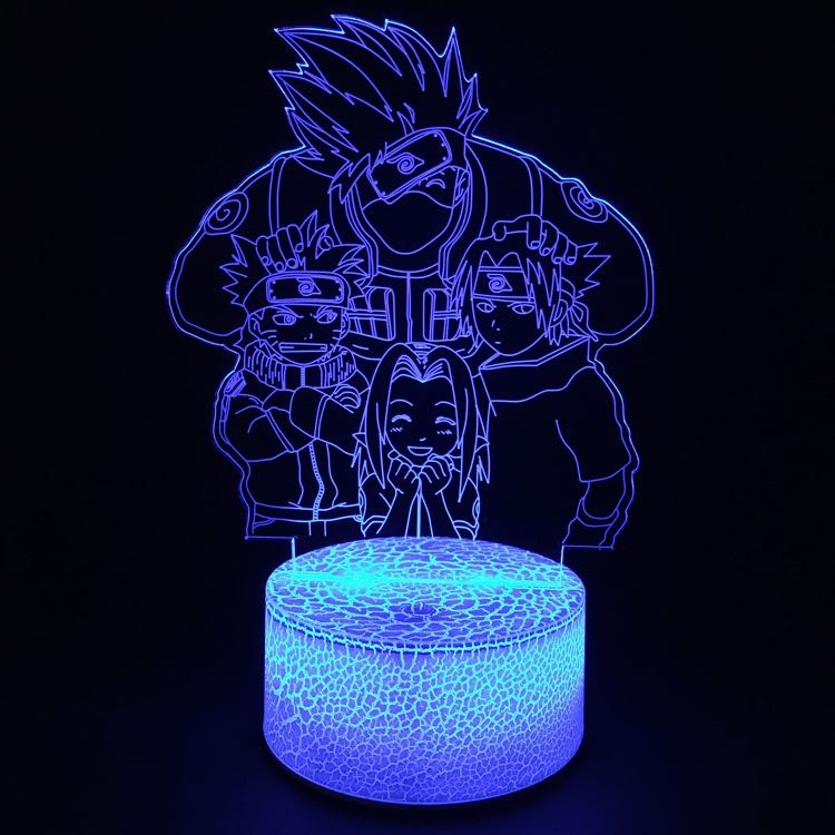 Anime LED 3D lampe Natlampe til børn ledide.dk